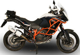 Terminale Di Scarico Con Omologazione Suono Albus Ceramic Alluminio Bianco - Gpr Compatibile Con Ktm 1050 Adventure (2015-2016)