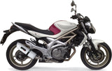 Terminale Di Scarico Con Omologazione Suono Albus Ceramic Alluminio Bianco - Gpr Compatibile Con Suzuki Gladius 650 (2008-2015)