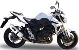Terminale Di Scarico Con Omologazione Suono Albus Ceramic Alluminio Bianco - Gpr Compatibile Con Suzuki Gsr 750 (2011-2015)
