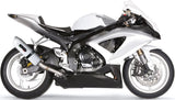 Terminale Di Scarico Con Omologazione Suono Albus Ceramic Alluminio Bianco - Gpr Compatibile Con Suzuki Gsx-R 600 K8 (2008-2010)