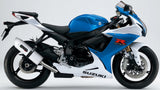 Terminale Di Scarico Con Omologazione Suono Albus Ceramic Alluminio Bianco - Gpr Compatibile Con Suzuki Gsx-R 750 K8 (2008-2010)
