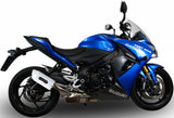Terminale Di Scarico Con Omologazione Suono Albus Ceramic Alluminio Bianco - Gpr Compatibile Con Suzuki Gsx-S 1000 F (2015-2016)