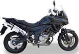 Terminale Di Scarico Con Omologazione Suono Albus Ceramic Alluminio Bianco - Gpr Compatibile Con Suzuki V-Strom Dl 650 (2012-2016)
