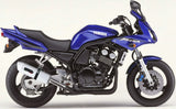 Terminale Di Scarico Con Omologazione Suono Albus Ceramic Alluminio Bianco - Gpr Compatibile Con Yamaha Fzs 1000 Fazer (2001-2005)