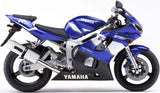 Terminale Di Scarico Con Omologazione Suono Albus Ceramic Alluminio Bianco - Gpr Compatibile Con Yamaha Yzf-R6 (1999-2002)