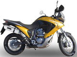 Terminale Di Scarico Con Omologazione Suono Albus Ceramic Alluminio Bianco - Gpr Compatibile Con Honda Transalp Xl 700 V (2007-2014)