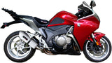 Terminale Di Scarico Con Omologazione Suono Albus Ceramic Alluminio Bianco - Gpr Compatibile Con Honda Vfr 1200 F Ie (2010-2016)