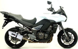 Terminale Di Scarico Con Omologazione Suono Albus Ceramic Alluminio Bianco - Gpr Compatibile Con Kawasaki Versys 1000 Ie (2011-2013)