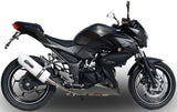 Terminale Di Scarico Con Omologazione Suono Albus Ceramic Alluminio Bianco - Gpr Compatibile Con Kawasaki Z 300 (2014-2017)