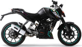 Terminale Di Scarico Catalizzato E Con Omologazione Suono Albus Ceramic Alluminio Bianco - Gpr Compatibile Con Ktm 200 Duke (2012-2016)