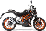 Terminale Di Scarico Catalizzato E Con Omologazione Suono Albus Ceramic Alluminio Bianco - Gpr Compatibile Con Ktm 390 Duke (2013-2016)