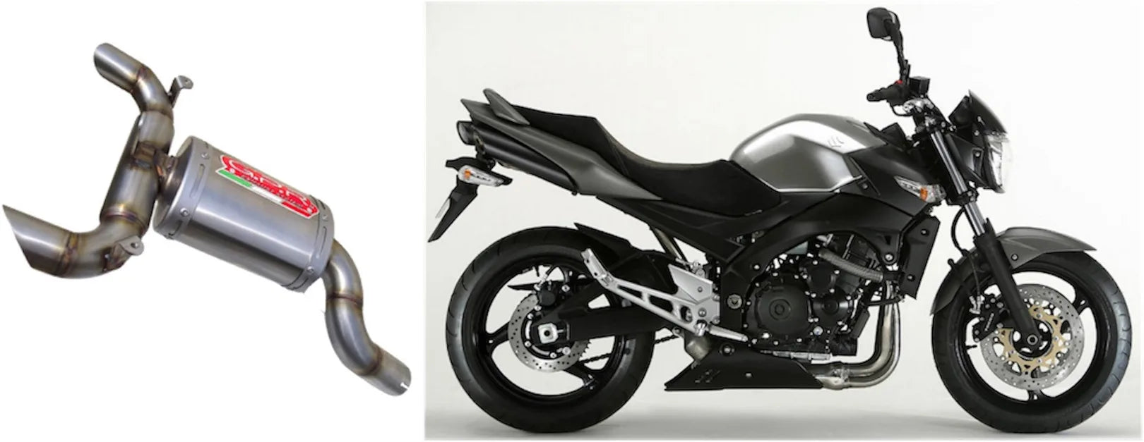 Terminale Di Scarico Con Omologazione Suono Ghost Alluminio - Gpr Compatibile Con Suzuki Gsr 600 (2006-2011)