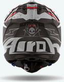 Casco Off-Road Per Moto Airoh Aviator 3 - Av3B17 Hpc Carbon Matto Burnout Taglia Xl