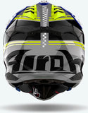 Casco Off-Road Per Moto Airoh Aviator 3 - Av3H18 Hpc Carbon Blu Gloss Hima Taglia L