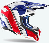 Casco Off-Road Per Moto Airoh Aviator 3 - Av3H55 Hpc Carbon Rosso Gloss Hima Taglia M