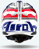 Casco Off-Road Per Moto Airoh Aviator 3 - Av3H55 Hpc Carbon Rosso Gloss Hima Taglia Xl