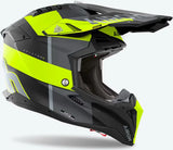 Casco Off-Road Per Moto Airoh Aviator 3 - Av3M31 Hpc Carbon Giallo Matto Monarch Taglia M