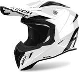 Casco Off-Road Per Moto Airoh Aviator Ace 2 - Ava214 Composite Carbon Bianco Gloss Color Taglia Xl