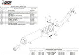 Terminale Di Scarico Con Omologazione Suono Oval Inox - Mivv Compatibile Con Yamaha Yzf 1000 R1 (1998-2001)