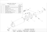 Terminale Di Scarico Con Omologazione Suono Oval Titanio Carbonio - Mivv Compatibile Con Bmw R 1200 Gs Adventure (2004-2007)