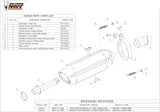 Terminale Di Scarico Con Omologazione Suono Suono Inox Nero Carbonio - Mivv Compatibile Con Bmw F 650 Gs (2008-2012)