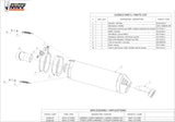 Terminale Di Scarico Con Omologazione Suono Oval Carbonio Carbonio - Mivv Compatibile Con Bmw F 800 R (2009-2020)
