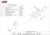 Terminale Di Scarico Non Catalizzato E Con Omologazione Suono Oval Carbonio Carbonio - Mivv Compatibile Con Bmw K 1300 R (2009-2016)