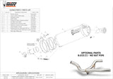 Terminale Di Scarico Non Catalizzato E Con Omologazione Suono Oval Carbonio Carbonio - Mivv Compatibile Con Bmw R 1150 Gs Adventure (1999-2003)