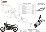 Terminale Di Scarico Con Omologazione Suono Suono Inox Nero Carbonio - Mivv Compatibile Con Bmw R Nine T 1200 (2014-2020)