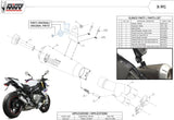 Terminale Di Scarico Con Omologazione Suono X-M1 Titanio - Mivv Compatibile Con Bmw S 1000 R (2017-2020)