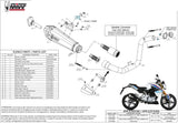 Impianto Di Scarico Completo Catalizzato E Con Omologazione Suono Delta Race Inox Nero Carbonio - Mivv Compatibile Con Bmw G 310 R (2018-2024)