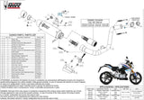 Complete Catalytic Exhaust System With Sound Certification Gppro Carbon - Mivv Compatible With Bmw G 310 R (2018-2024)
