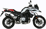 Terminale Di Scarico Con Omologazione Suono Delta Race Inox Nero Carbonio - Mivv Compatibile Con Bmw F 750 Gs (2018-2024)
