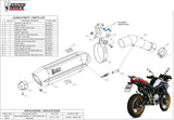 Terminale Di Scarico Con Omologazione Suono Suono Inox Nero Carbonio - Mivv Compatibile Con Bmw F 750 Gs (2018-2024)