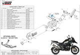 Terminale Di Scarico Con Omologazione Suono Oval Titanio Carbonio - Mivv Compatibile Con Bmw R 1250 Gs Adventure (2019-2023)