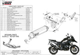 Terminale Di Scarico Con Omologazione Suono Speed Edge Inox Nero Carbonio - Mivv Compatibile Con Bmw R 1250 Gs (2019-2023)