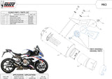 Terminale Di Scarico Con Omologazione Suono Mk3 Carbonio - Mivv Compatibile Con Bmw S 1000 Rr (2019-2024)