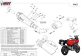 Terminale Di Scarico Con Omologazione Suono Delta Race Inox Nero Carbonio - Mivv Compatibile Con Bmw F 900 Xr (2020-2024)
