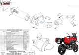 Terminale Di Scarico Con Omologazione Suono Oval Titanio Carbonio - Mivv Compatibile Con Bmw F 900 Xr (2020-2024)