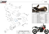 Terminale Di Scarico Con Omologazione Suono X-M1 Titanio - Mivv Compatibile Con Bmw F 900 R (2020-2024)