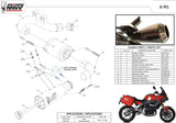 Terminale Di Scarico Con Omologazione Suono X-M1 Titanio - Mivv Compatibile Con Bmw F 900 Xr (2020-2024)