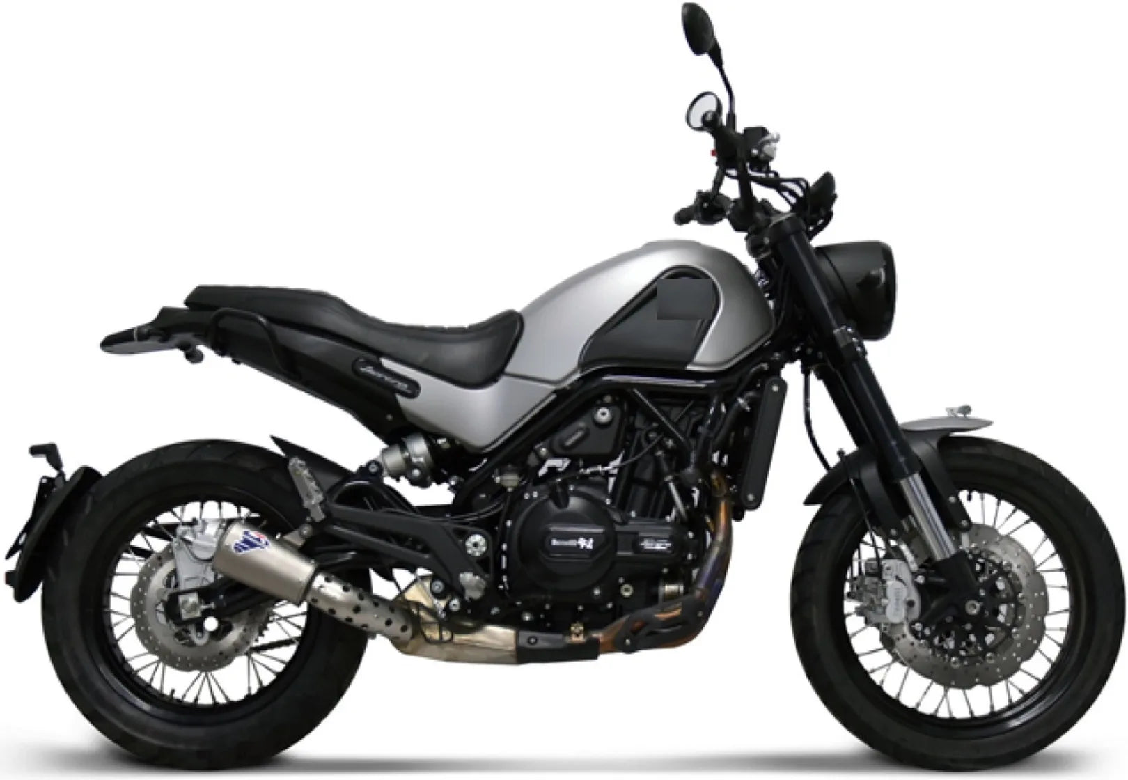 Terminale Di Scarico Senza Omologazione Suono Gp2R-R Acciaio Inox - Termignoni Compatibile Con Benelli Leoncino 500 Trail (2018-2020)