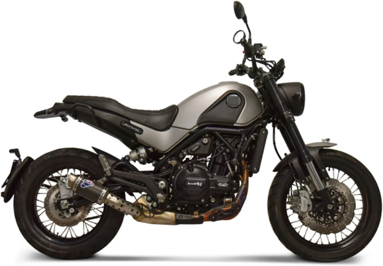 Terminale Di Scarico Senza Omologazione Suono Gp Carbonio - Termignoni Compatibile Con Benelli Leoncino 500 Trail (2018-2020)