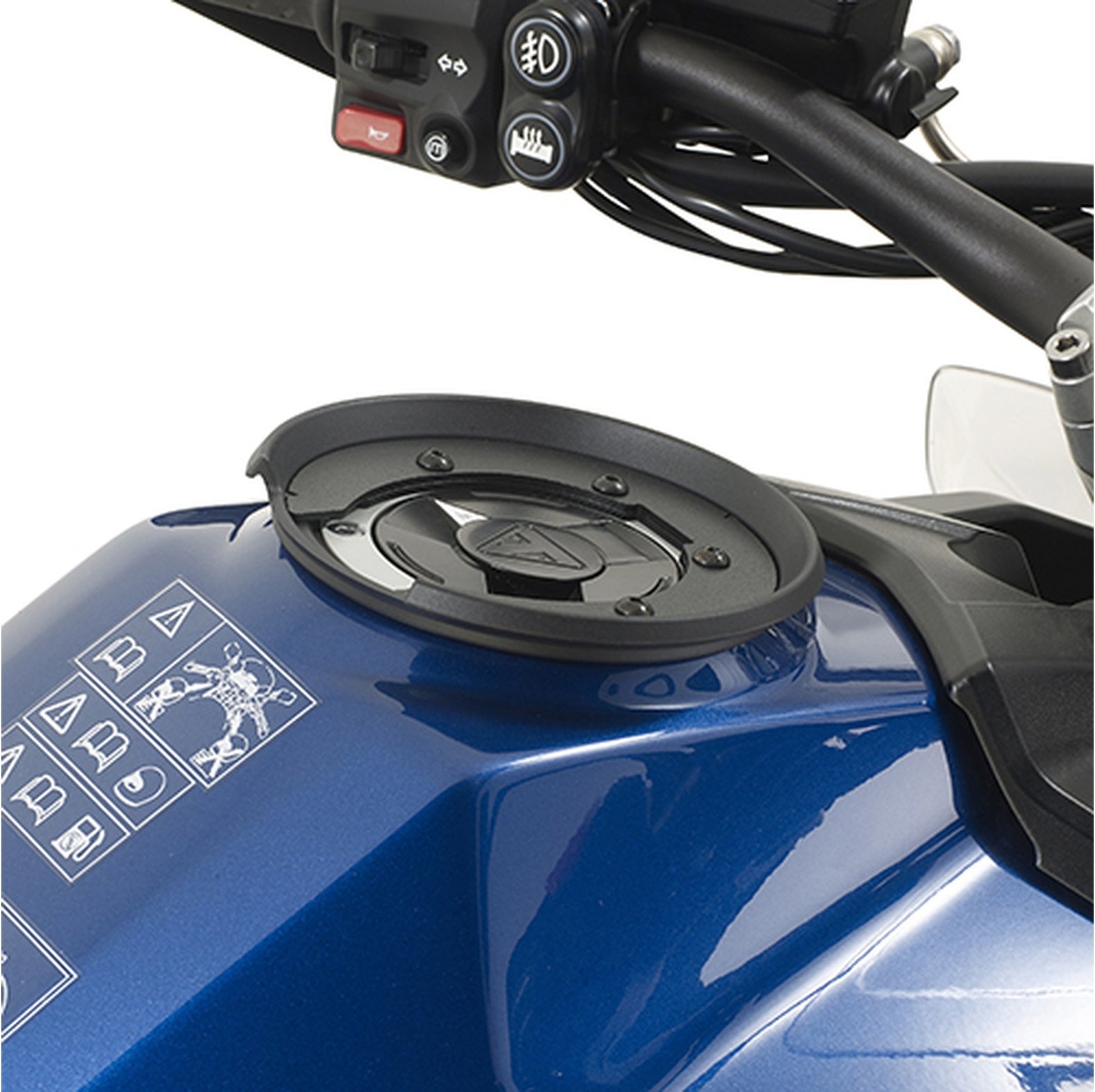 Tanklock Black Tank Bag - 25 Lt Nylon - Givi Compatible With Aprilia Tuono 660 (2021-2024)