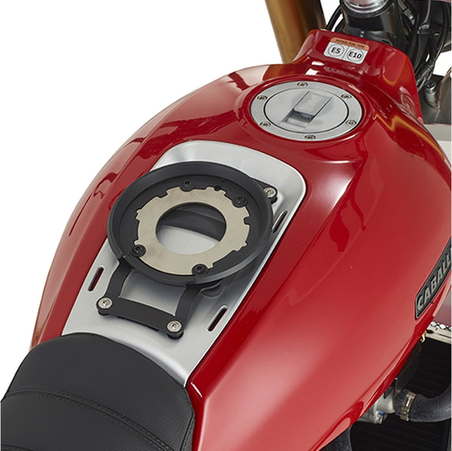 Tanklock Black Tank Bag - 3 Lt Nylon - Givi Compatible With Fantic Motor Caballero Scrambler 125 (2018-2023)