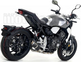 Terminale Di Scarico Con Omologazione Suono Gp2 Gp-2 Nichrom Nero Acciaio - Arrow Special Parts Compatibile Con Honda Cb 1000 R (2018-2024)