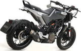 Terminale Di Scarico Con Omologazione Suono Gp2 Gp-2 Nichrom Nero Acciaio - Arrow Special Parts Compatibile Con Husqvarna Vitpilen 401 (2020-2023)