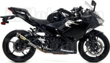 Terminale Di Scarico Con Omologazione Suono Gp2 Gp-2 Nichrom Nero Acciaio - Arrow Special Parts Compatibile Con Kawasaki Z 400 (2019-2020)