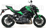 Terminale Di Scarico Con Omologazione Suono Gp2 Gp-2 Nichrom Nero Acciaio - Arrow Special Parts Compatibile Con Kawasaki Z 900 (2017-2019)