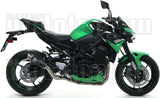 Terminale Di Scarico Con Omologazione Suono Gp2 Gp-2 Nichrom Nero Acciaio - Arrow Special Parts Compatibile Con Kawasaki Z 900 (2020-2024)